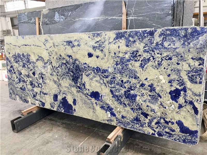 Sodalite Cloud Stone Polished Slabs