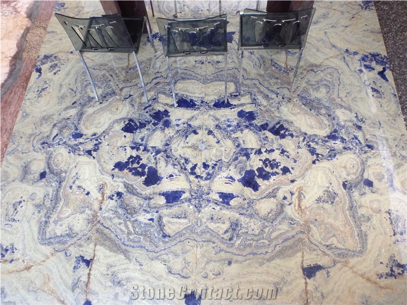 Sodalite Cloud Stone Polished Slabs