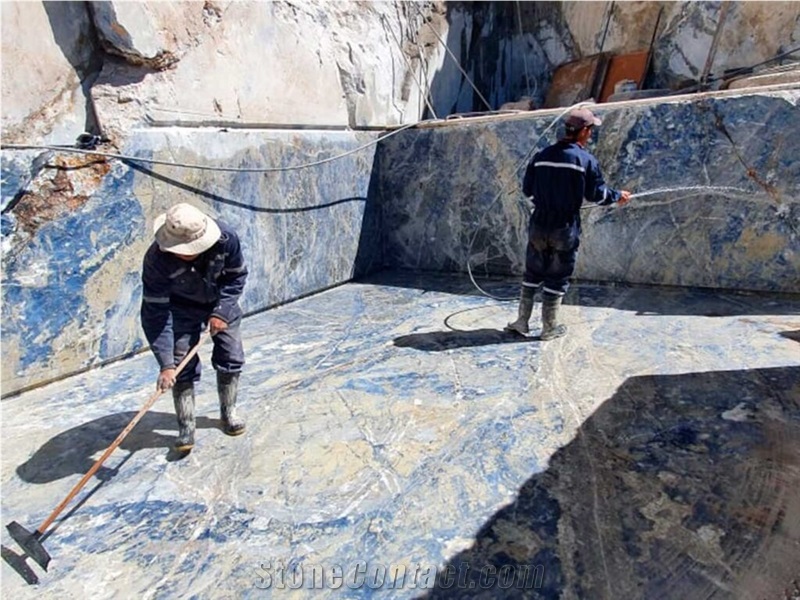Bolivian Blue Sodalite Royal Quarry