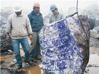 Bolivian Blue Sodalite Royal Quarry