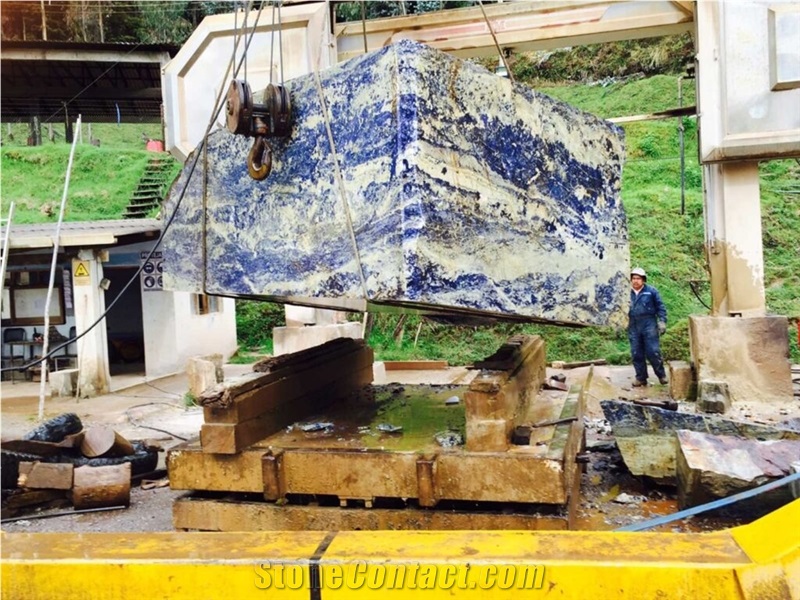 Bolivian Blue Sodalite Royal Quarry