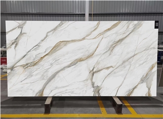 3D Print  Artificial Stone Calacatta White Slabs