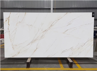 3D Print  Quartz Slabs Calacatta White Full Body Artificial
