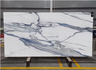3D Print  Quartz Slabs Calacatta White Full Body Artificial