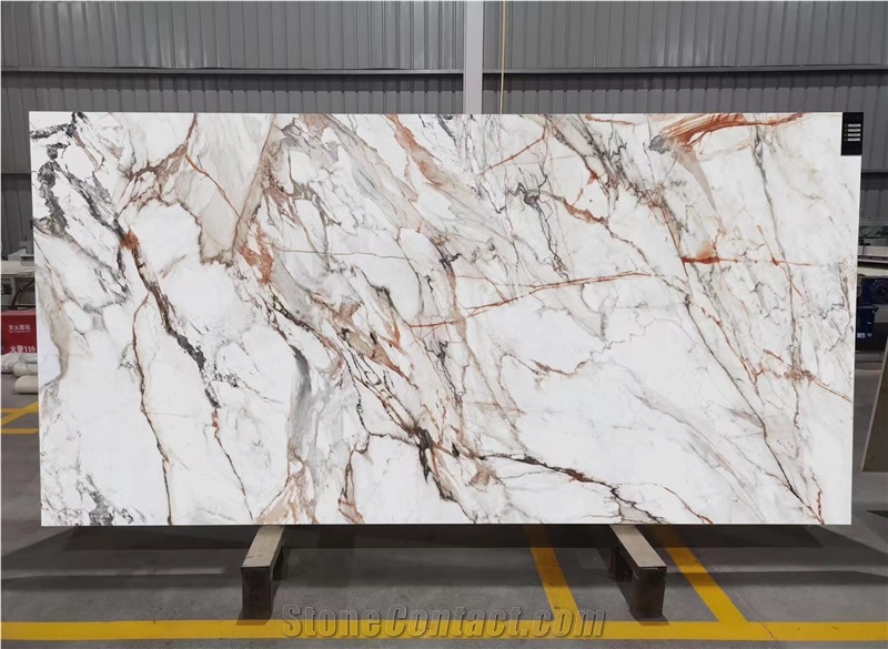 3D Print  Quartz Slabs Calacatta White Full Body Artificial