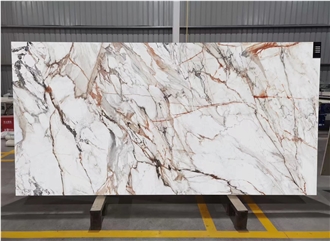 3D Print  Quartz Slabs Calacatta White Full Body Artificial