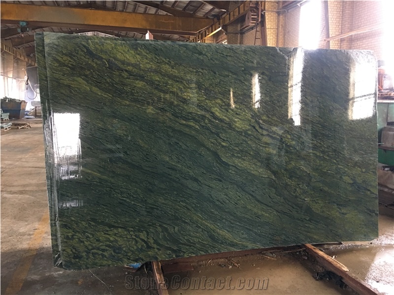 Green Granite (Polished-Brushed) Slabs