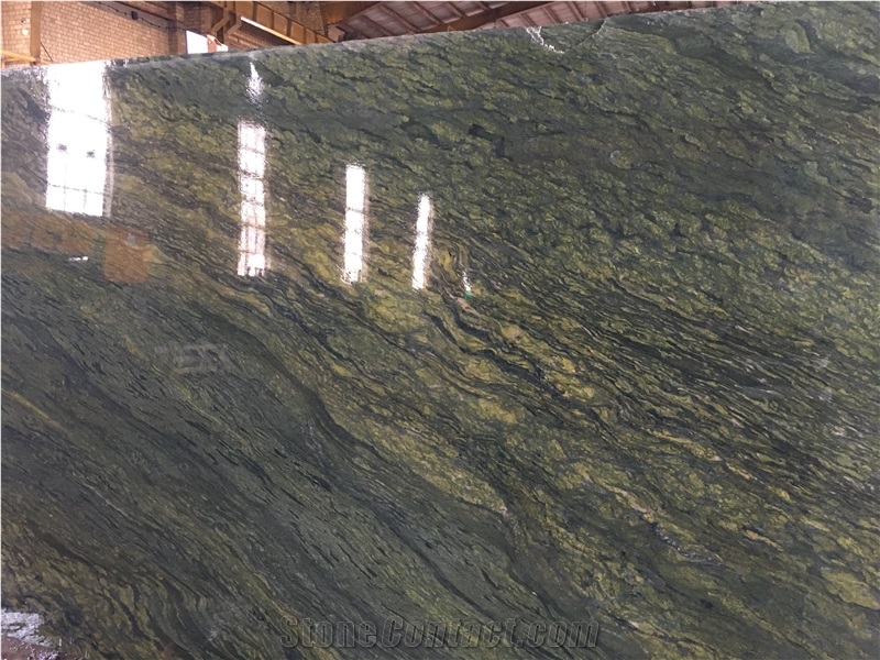 Green Granite (Polished-Brushed) Slabs