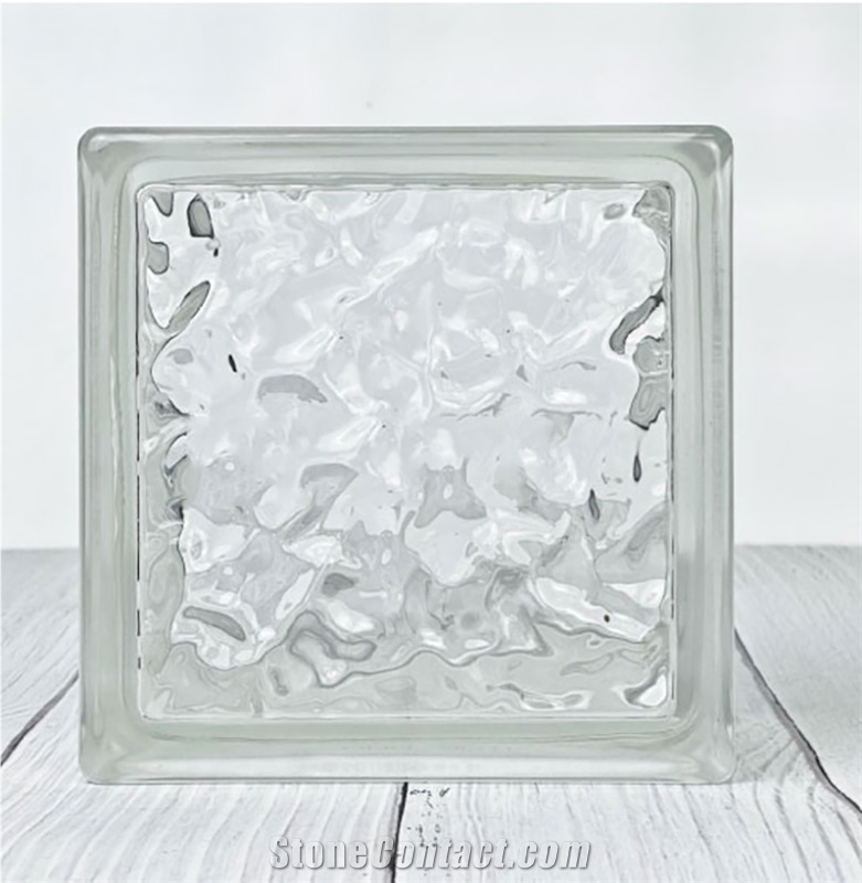 145 Glass Brick-Ice Crystal Pattern  Bricks