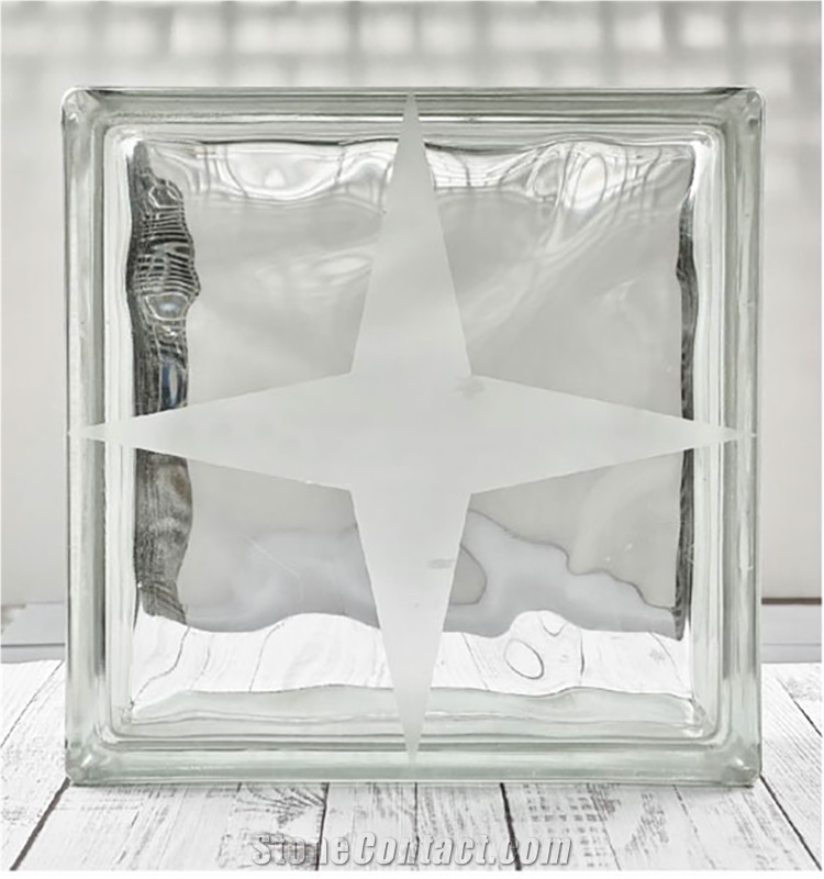 240 Glass Brick-Starry Cloud Pattern  Bricks