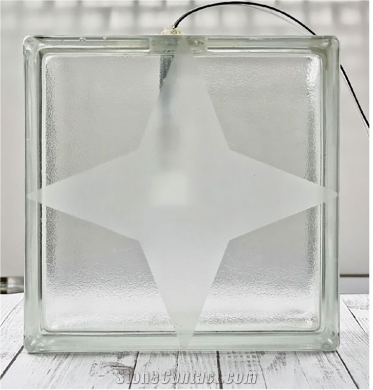 240 Glass Brick-Starry Orange Peel  Bricks