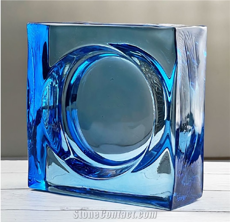 Blue Glass  Bricks