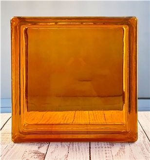 Colored Hollow Bricks-Amber Straight Lines Colored Hollow Bricks-Amber Straight Lines