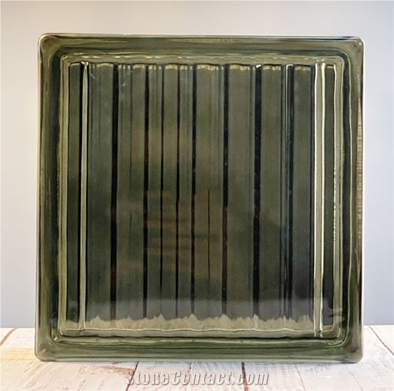 Colored Hollow Bricks-Gray Wide Stripe