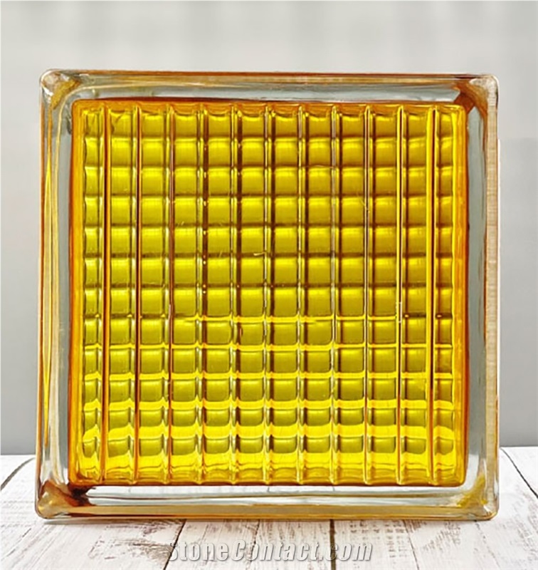 Colored Hollow Bricks-Yellow Parallel Pattern