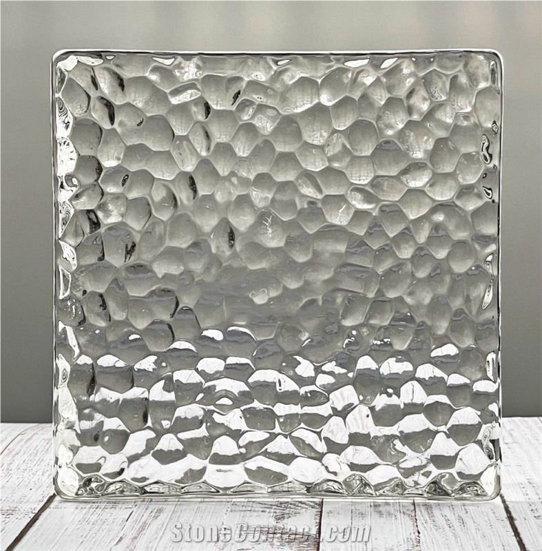 Glass Brick-Double Sided Honeycomb Pattern Bricks