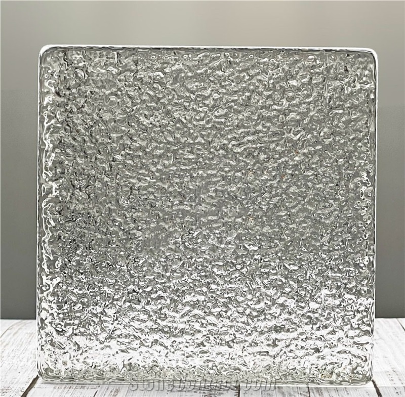 Glass Brick-Double Sided Orange Peel Pattern Bricks
