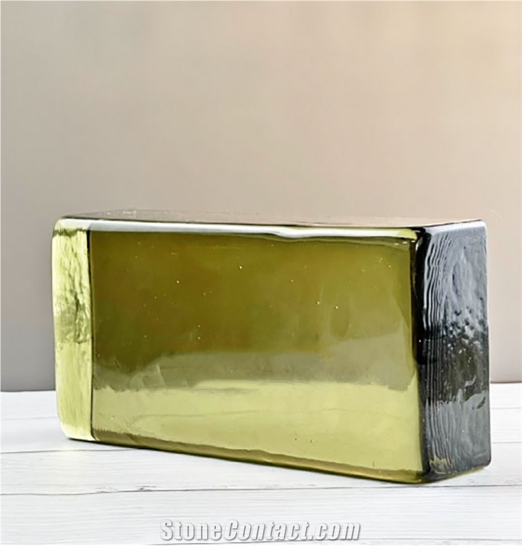 Gray- Brown Solid Glass Bricks