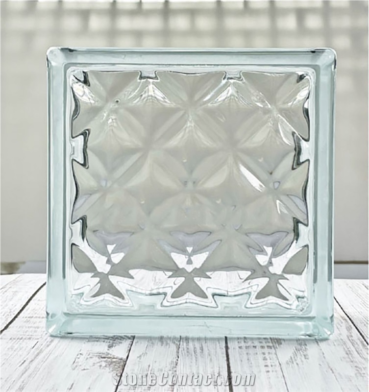 Hollow Glass Brick-Gemstone Pattern  Bricks