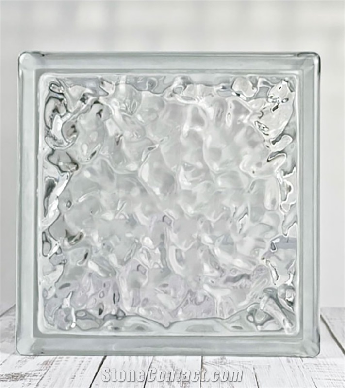 Hollow  Glass Brick-Ice Crystal Pattern Building Ornaments