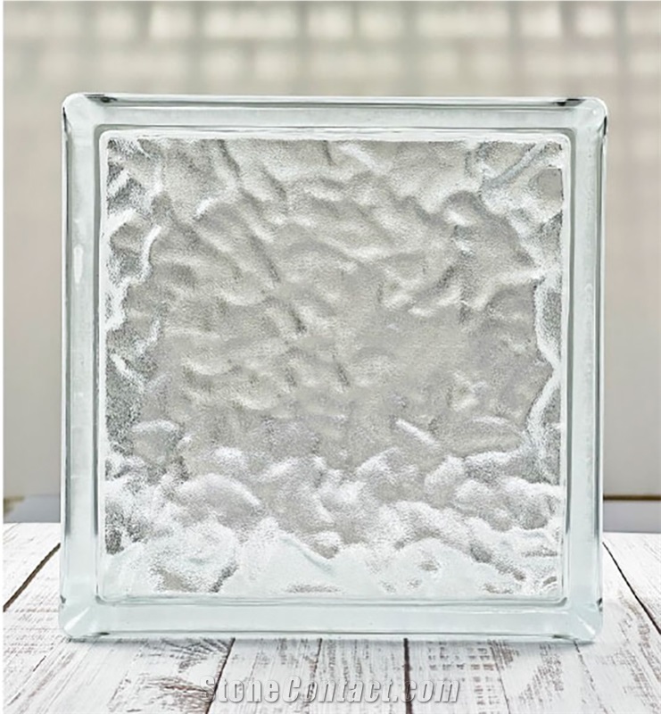 Hollow Glass Brick-Ice Shadow Pattern Building Ornaments