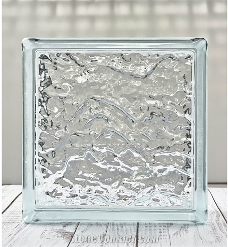 Hollow Glass Brick-Iceberg Pattern  Bricks