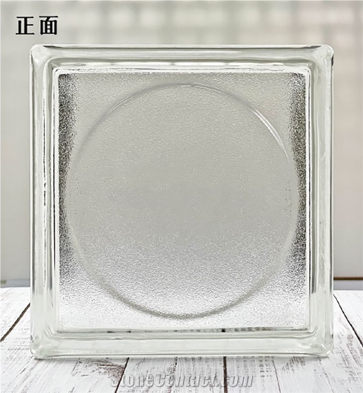 Hollow Glass Brick-Matte Sun Pattern Building Ornaments