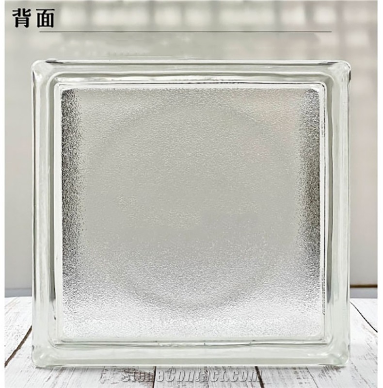 Hollow Glass Brick-Matte Sun Pattern Building Ornaments