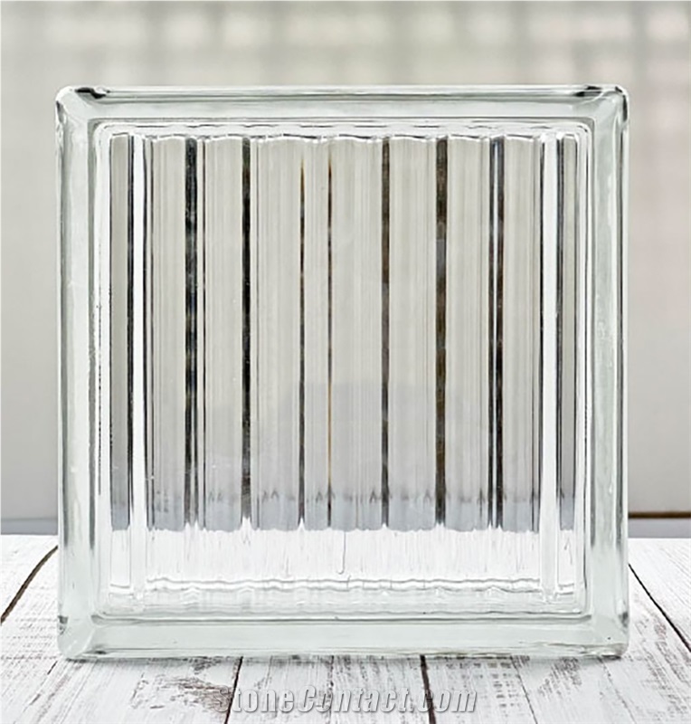 Hollow Glass Brick-Wide Stripe Building Ornaments