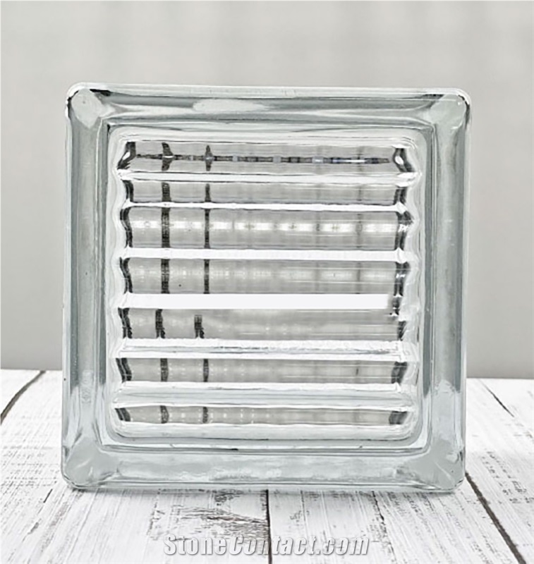 Imported Parallel Pattern Glass Bricks