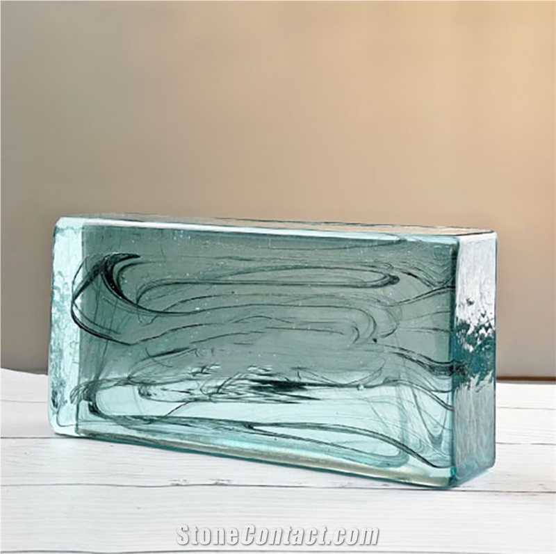 Lake Green Cloud Solid Glass Bricks