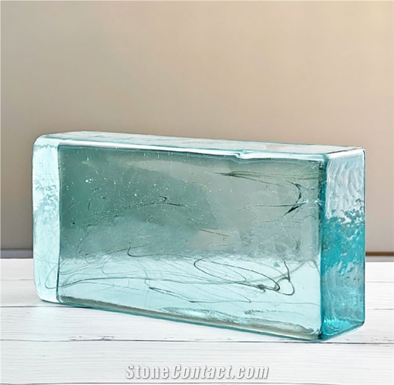 Light Blue Cloud Solid Glass  Bricks