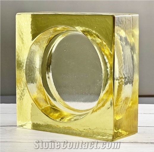 Light Yellow Glass Bricks