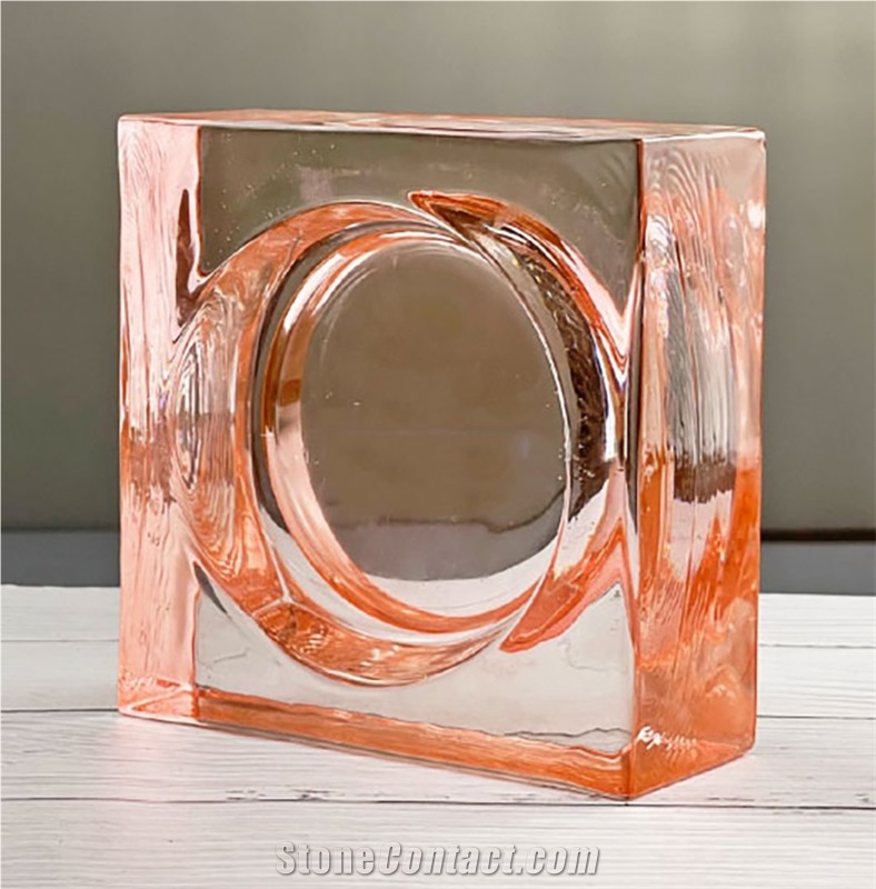Pink Glass  Bricks