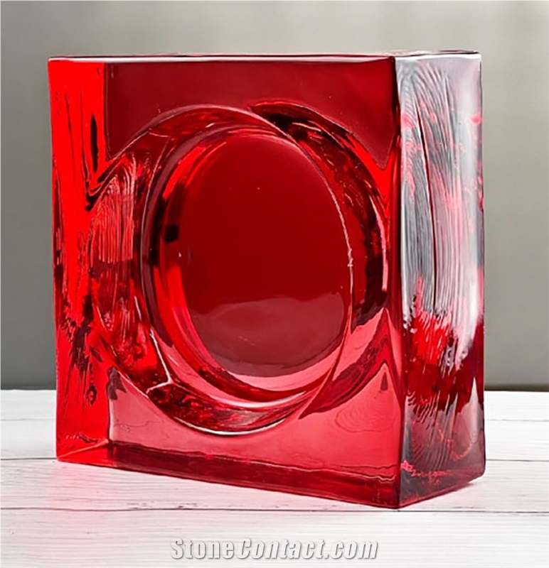 Red Glass Bricks