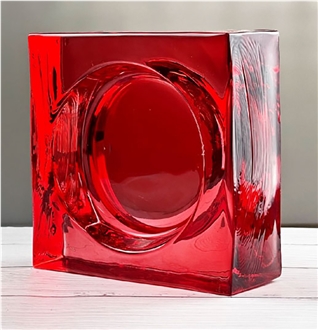 Red Glass Bricks Red Glass Bricks