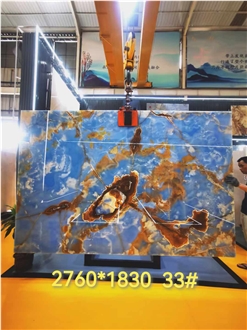 Blue-1 Onyx Slabs