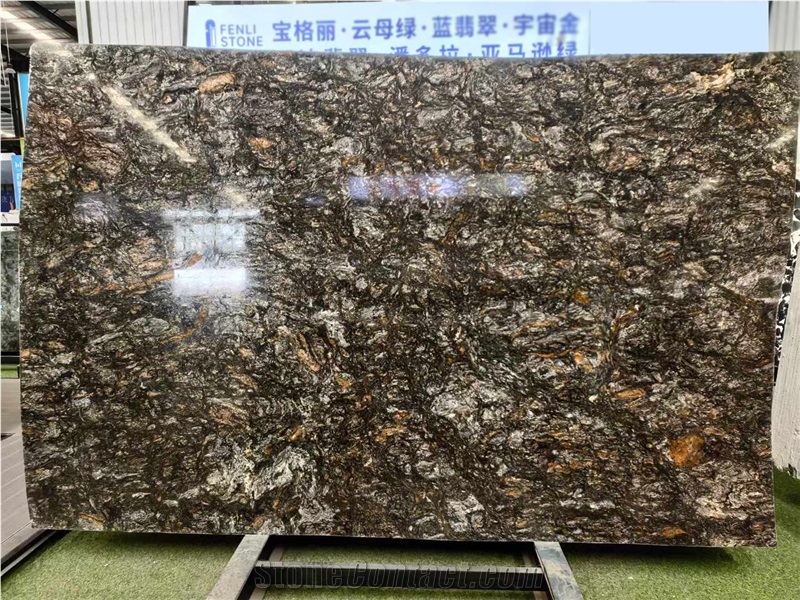 Platinum Black Diamond Gold  Granite Slabs