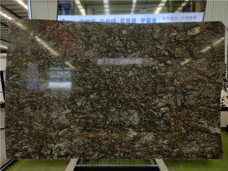 Platinum Black Diamond Gold  Granite Slabs