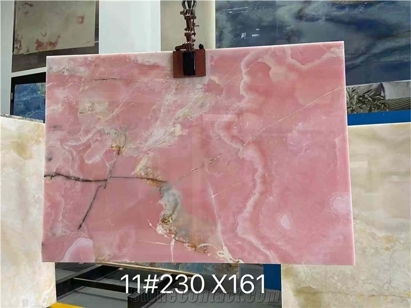 Pure Pink  Onyx Slabs