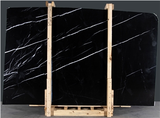Alexandrette Black Polished Marble Slabs