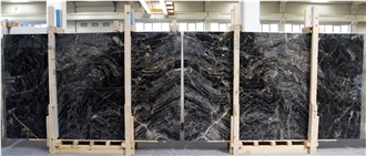 Fusion Black Gold Marble Slabs Fusion Black Gold Marble Slabs