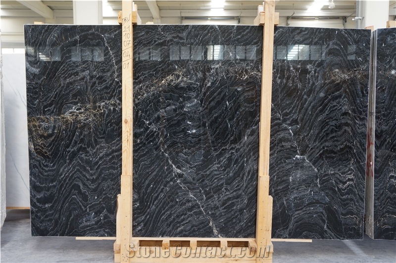 Fusion Black Marble Slabs