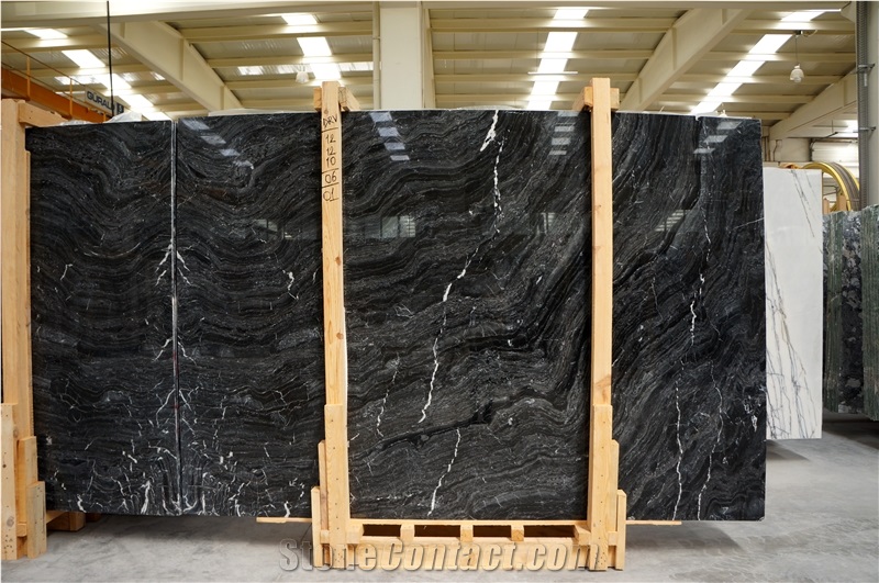Fusion Black Marble Slabs