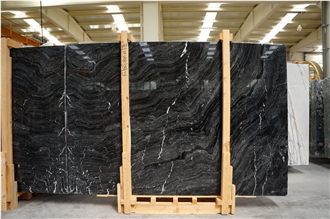 Fusion Black Marble Slabs