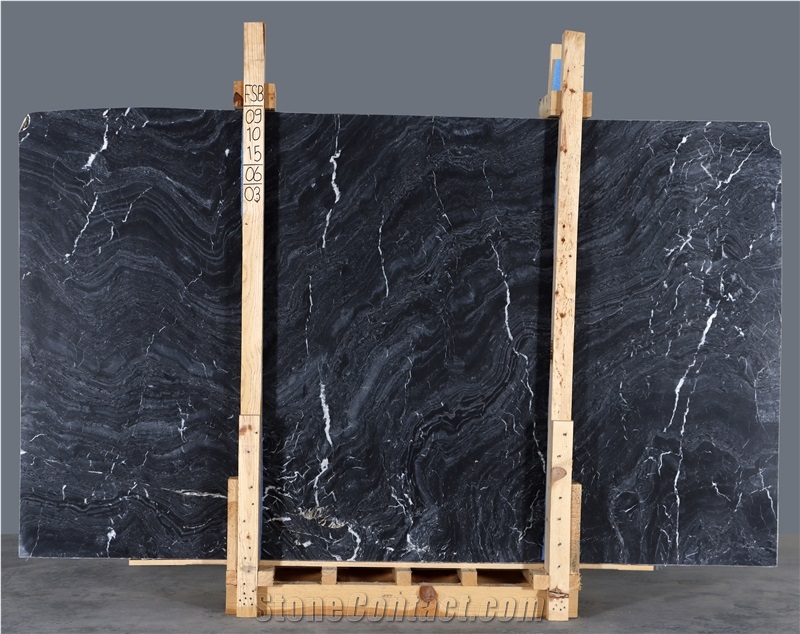 Fusion Black Marble Slabs