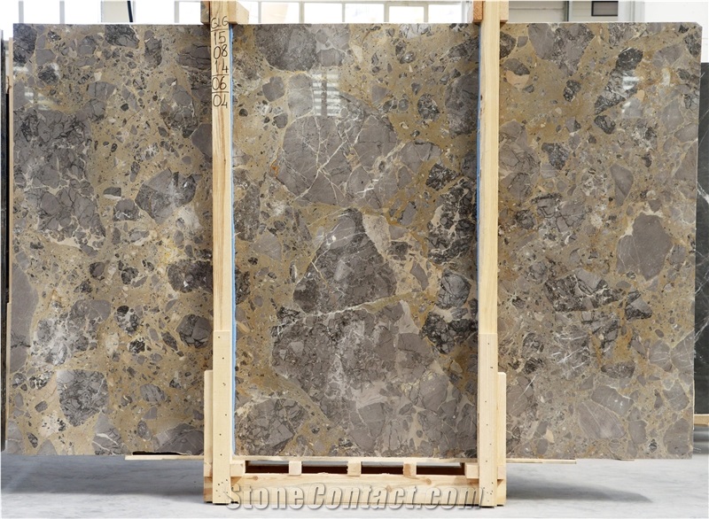 Golden Grey Marble Slabs