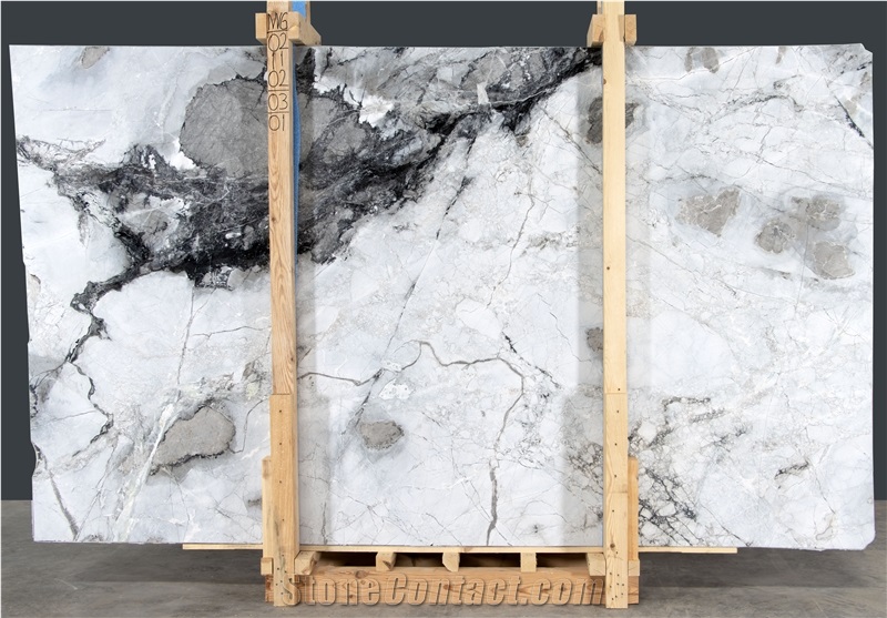 Invisible Grey Marble Slabs