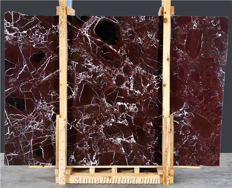 Rosso Levanto Polished Marble Slabs