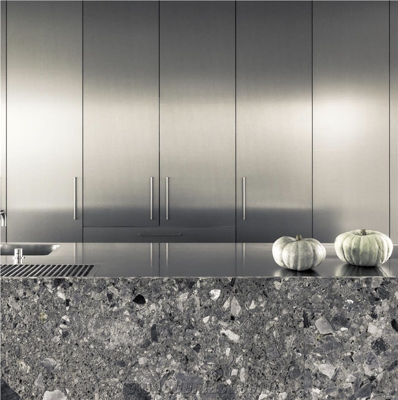 Ceppo Di Gre Conglomerate Kitchen Countertops